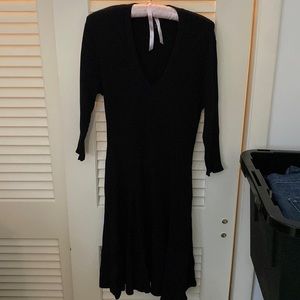 Black sweater dress